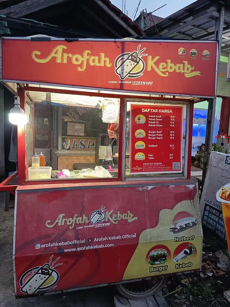DIJUAL GEROBAK KEBAB FULL SET
