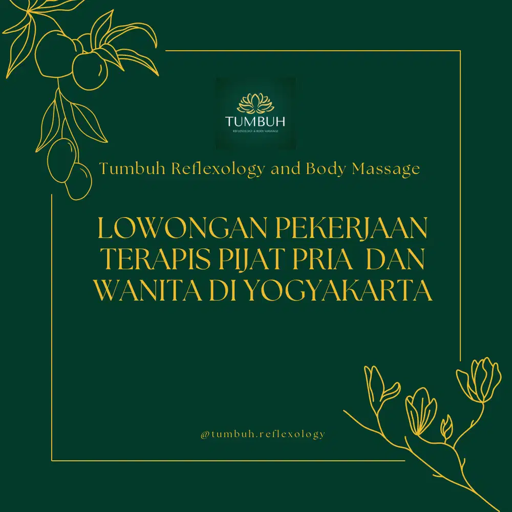 Lowongan Pekerjaan Terapis Pijat Pria dan Wanita di Yogyakarta