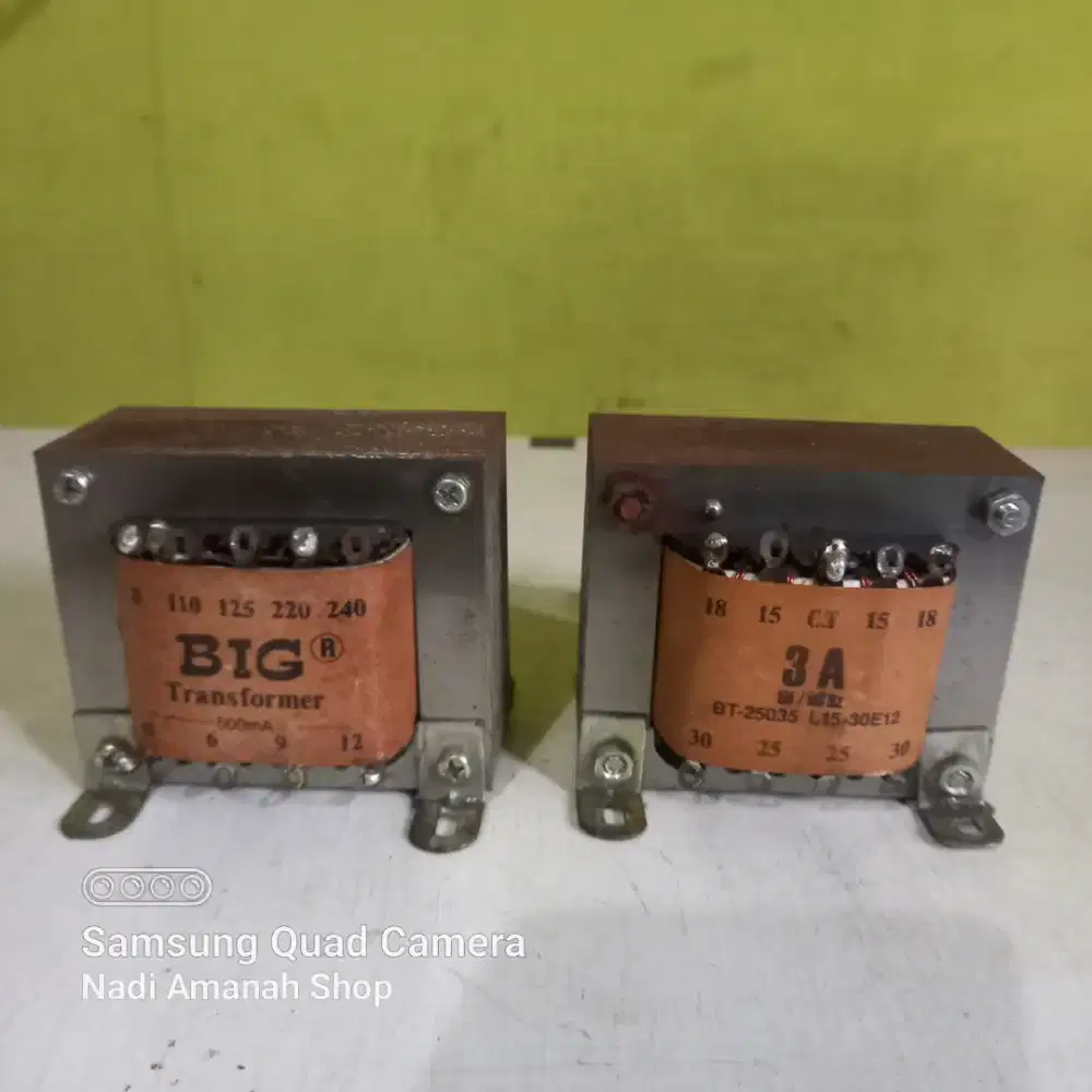 Trafo 3A Merk BIG bekas