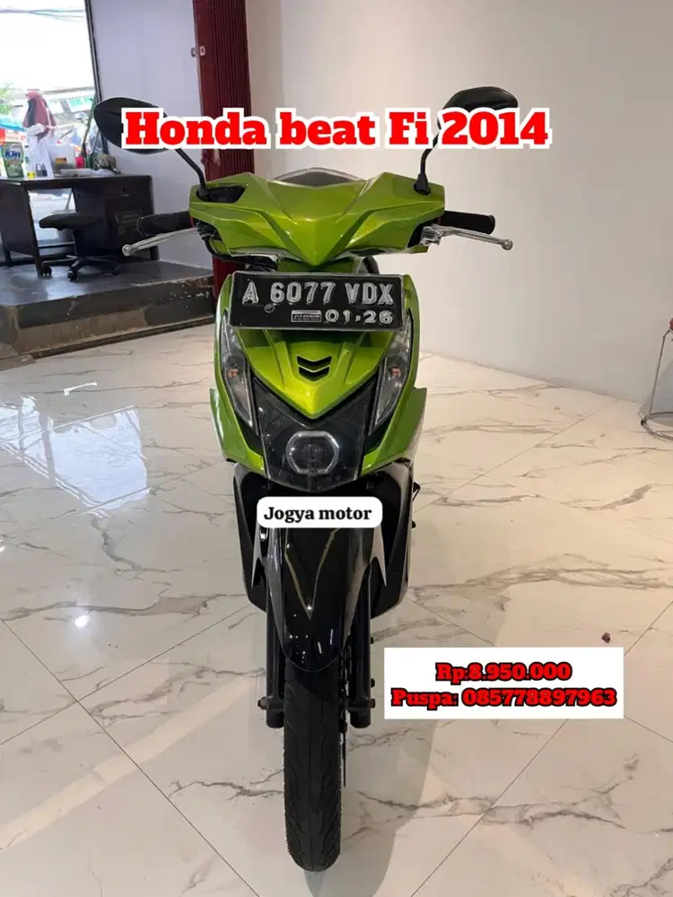 (B) honda beat Fi tahun 2014