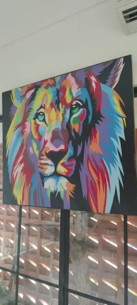 Lukisan Singa Eksotis