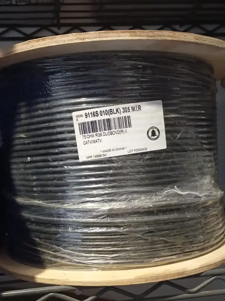 Jual Murah!ORI Kabel Belden 9116s 010 (blk) 305mtt