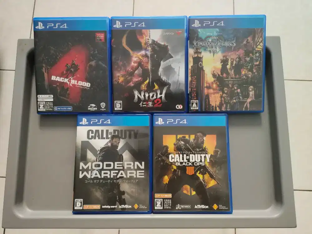 Jual Paketan 5 Game PS4 Reg Japan