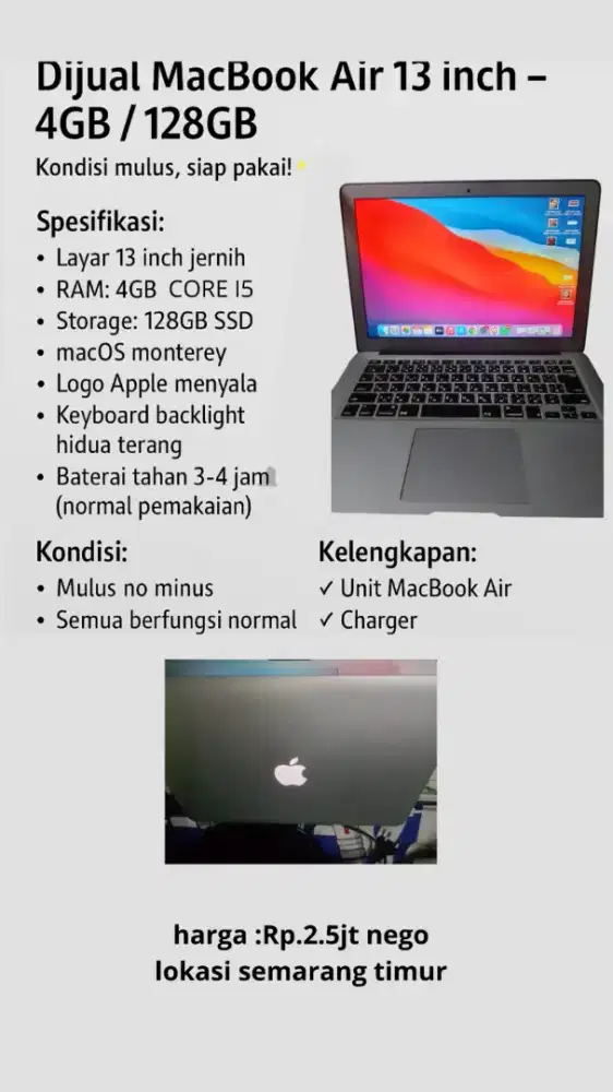Macbook air 4/128gb