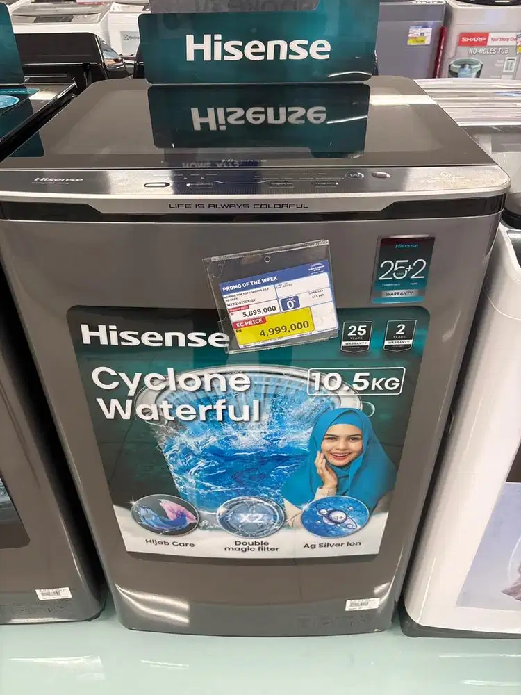 Top Loading Hisense 10.5Kg
