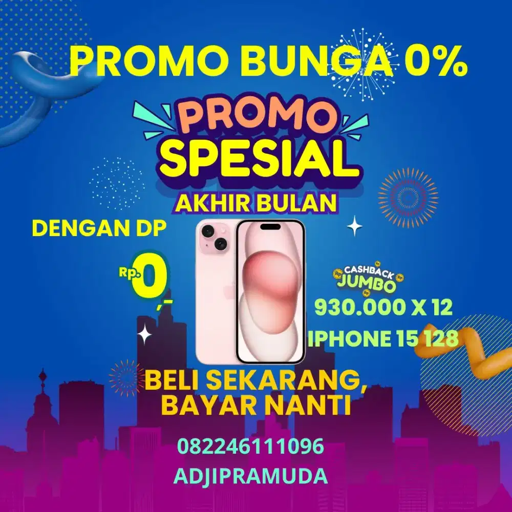 IPHONE 15 PINK NEW IBOX BISA CICILAN