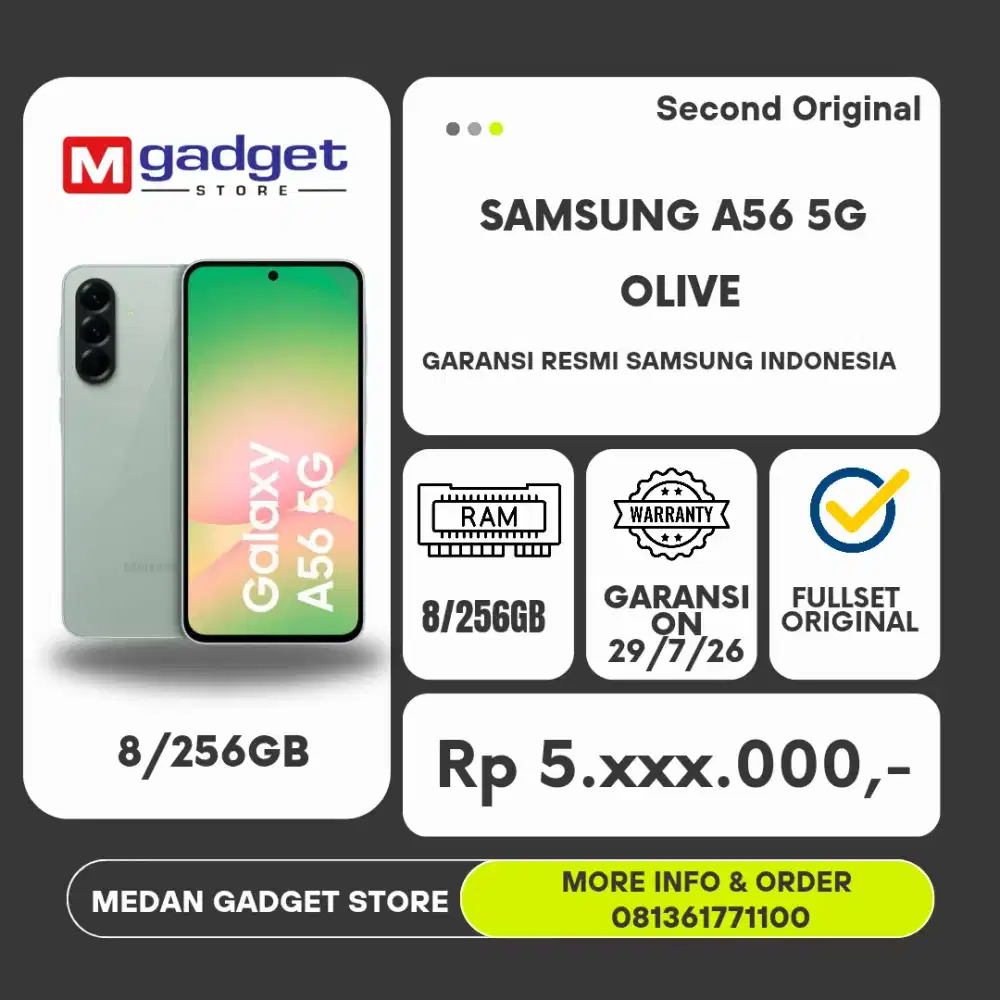[ second ] Samsung Galaxy A56 8/256GB Garansi Resmi Samsung