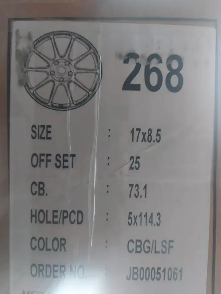 Velg Racing SSW 268 PCD 5x114,3 R17 x 8,5 ET25