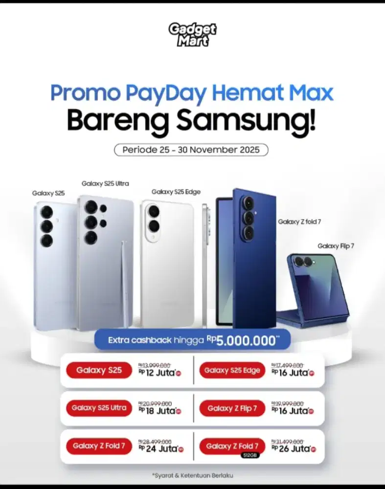 Kredit hp Samsung bunga ringan