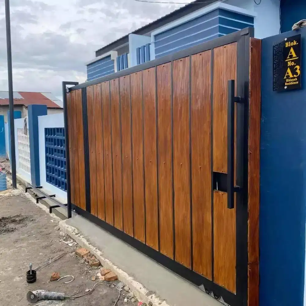 pagar rumah grc serat kayu berkualitas