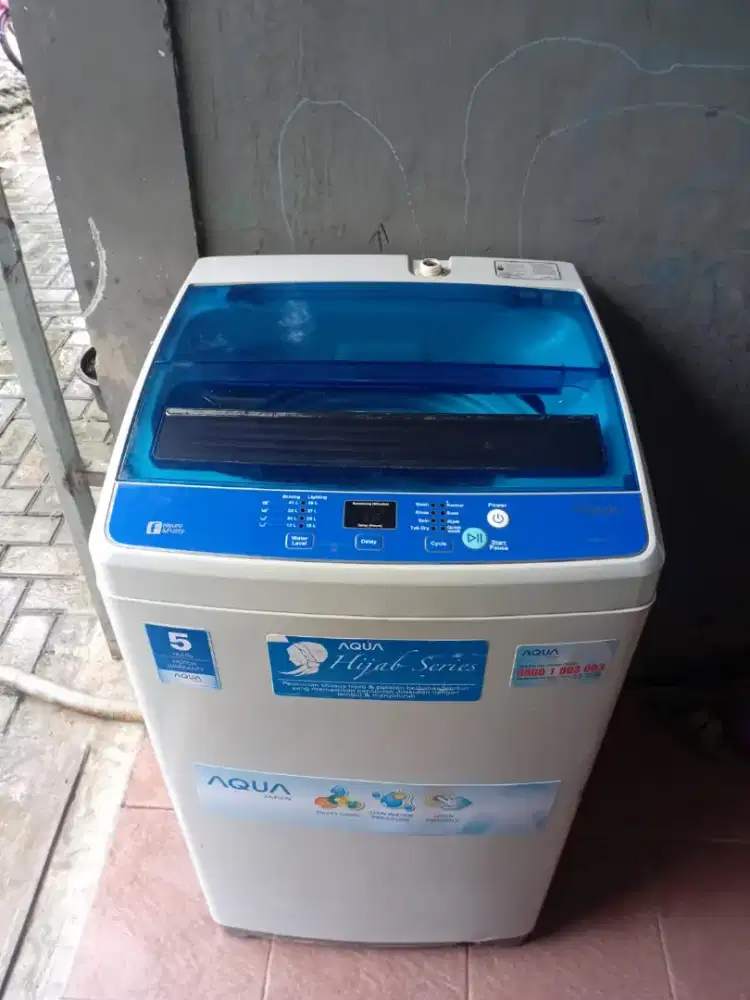 Jual mesin cuci merk aqua.kpsutas 8kg otomatis normal