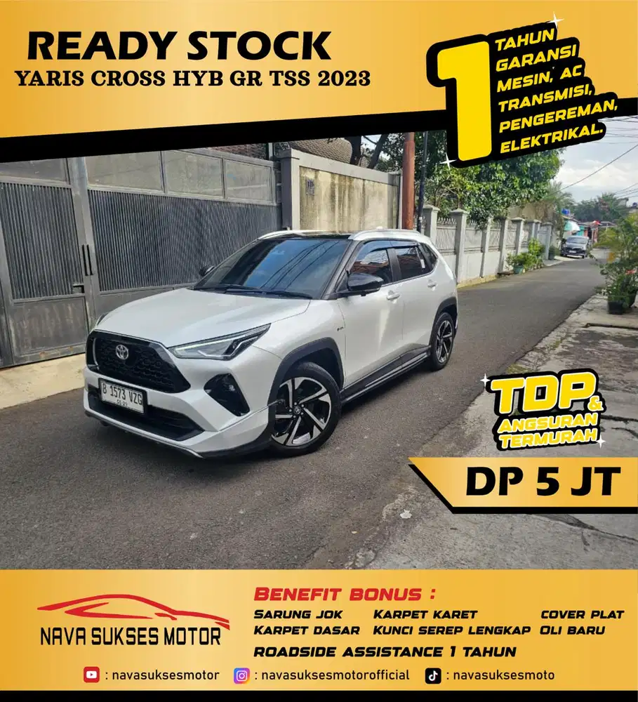 TDP 15 JUTA - YARIS CROSS HV TSS 2023
