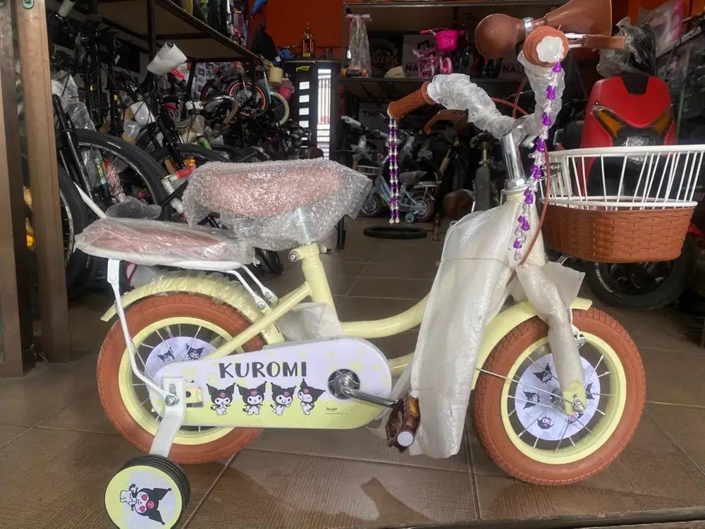 sepedah anak kuromi baru ukuran 12