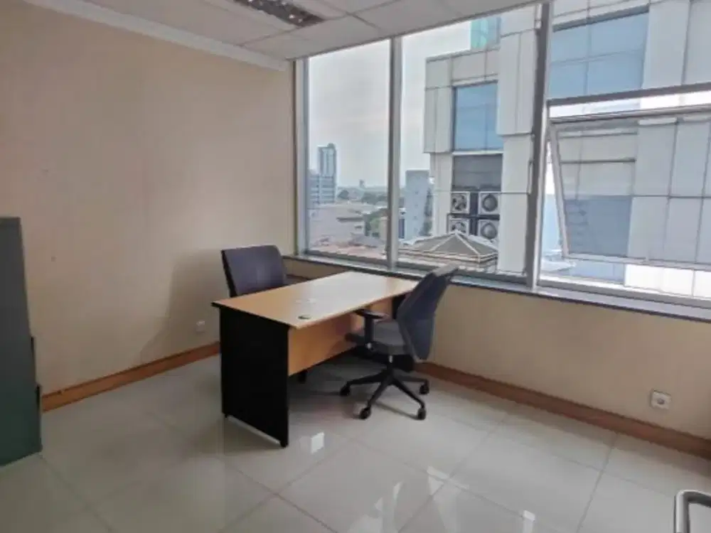 SEWA KANTOR DI JAKARTA PUSAT  SENEN  155M2 FURNISHED  130K NEGO