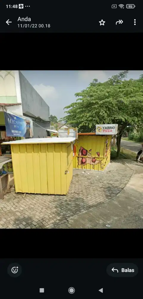 BOOTH KONTAINER Untuk Usaha 2.5M X 3M DIJUAL