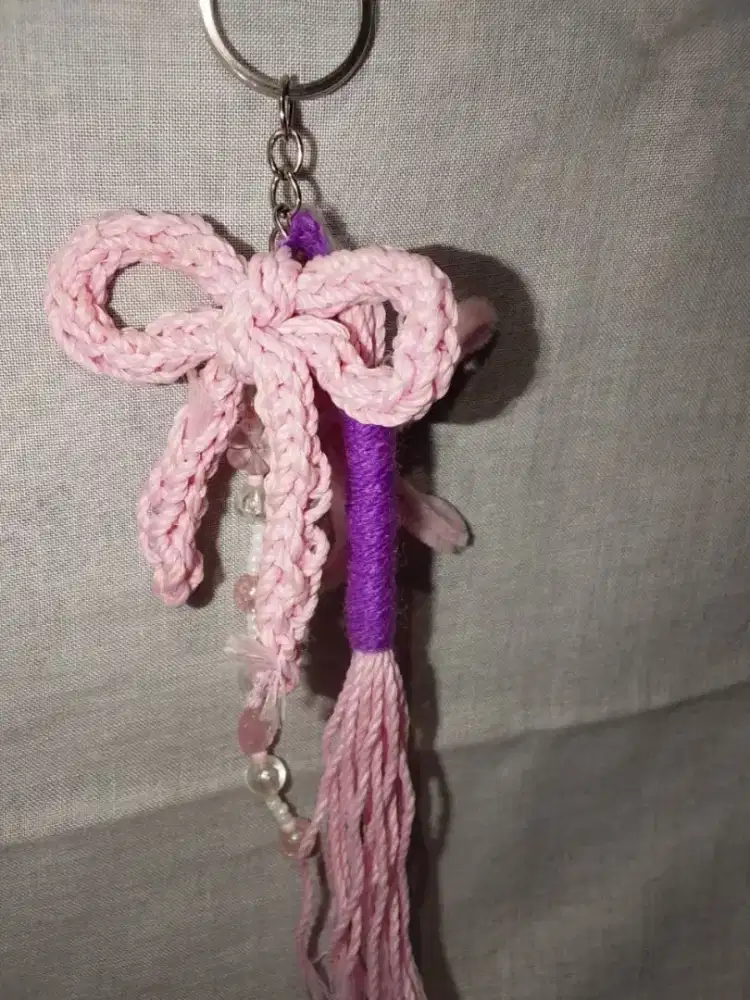 keychain rajut handmade DIY