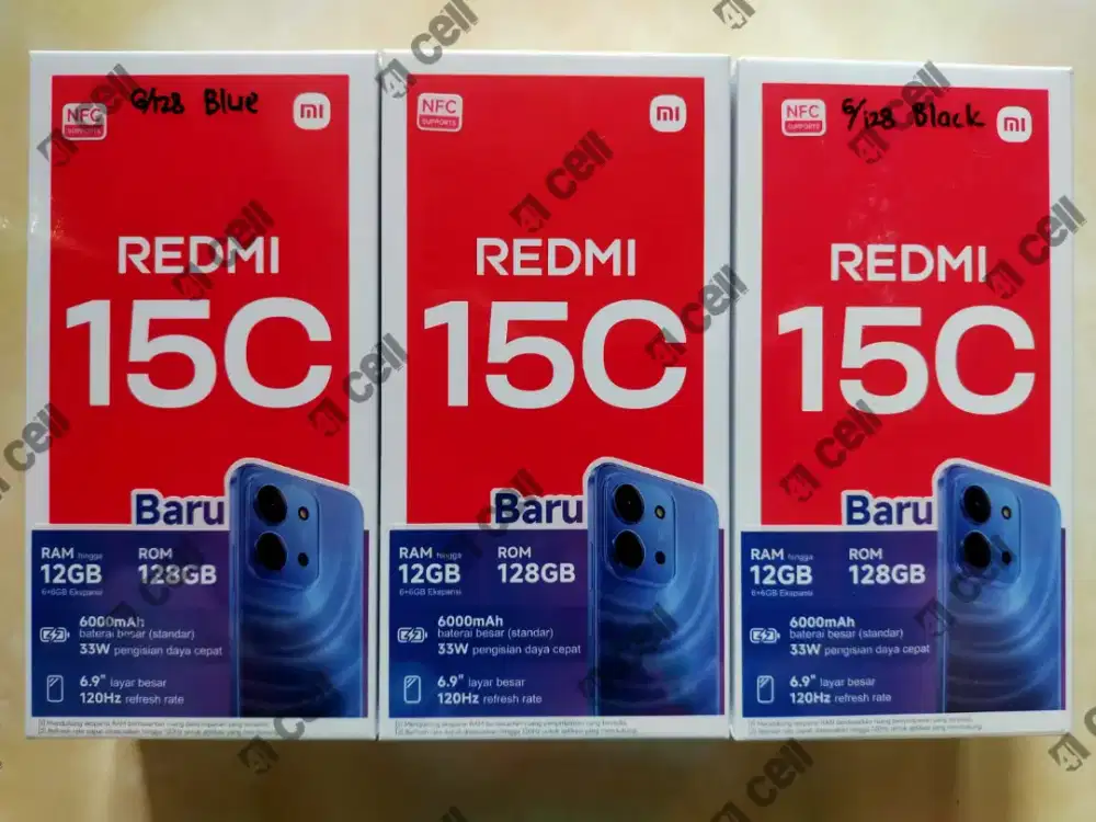 Redmi 15C ram 6/128 100% baru Termurah