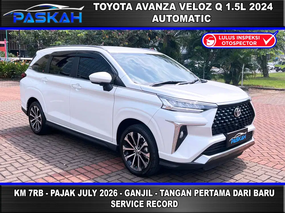 GENAP Km=7rb Bunga=4.5% TAX-JULI 2026 TOYOTA NEW VELOZ 1.5L Q 2024