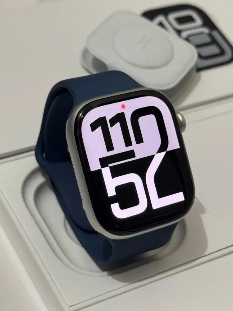 iBox Apple Watch Series 10 46mm Silver Fullset IC/B Garansi On 2026