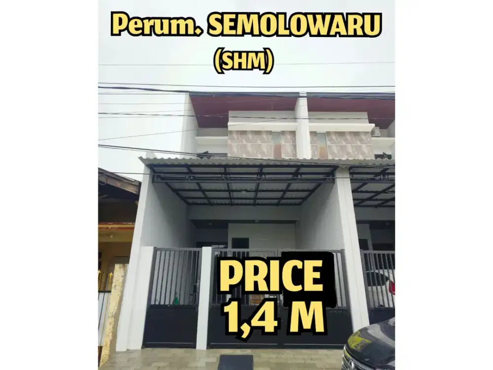 ‼️TURUN HARGA, JUAL CEPAT ‼️ RUMAH BARU GRESS PERUM SEMOLOWARU NGINDEN MANYAR KLAMPIS SURABAYA TIMUR. SELANGKAH MASJID. DEKAT MERR, KAMPUS, RS, Dsb