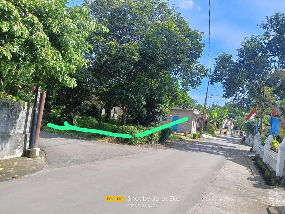 Dijual Tanah Pekarangan Apik Hook Barat Ps Cebongan Sleman