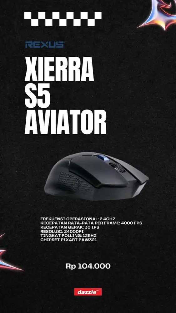 Mouse wireless Rexus S5 aviator