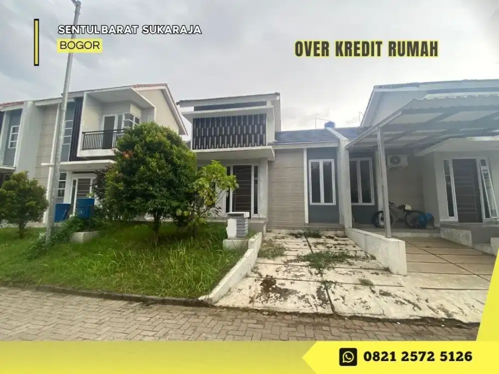 Jual Rmh Over Kredit dkt Tol Sentul 123JT di Sarima Residence Bogor