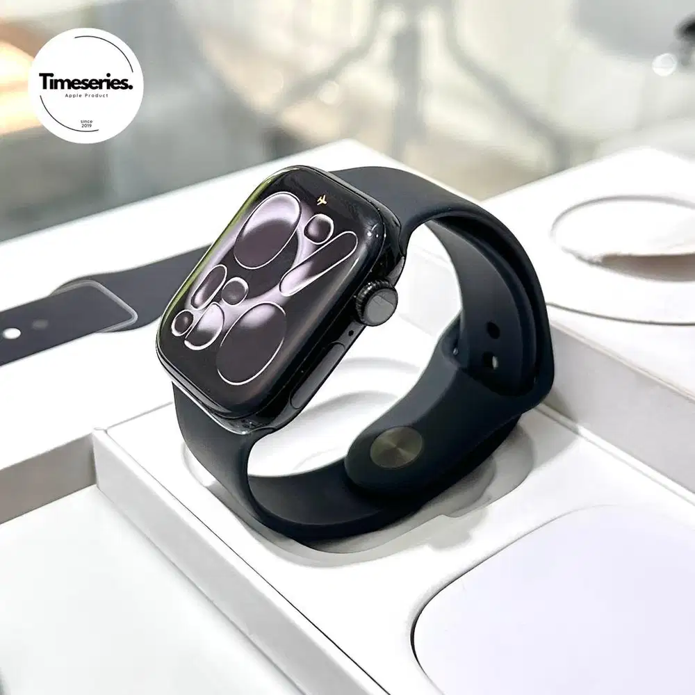 iBox Apple Watch Series 10 42mm BH100% Garansi ON Jetblack Fullset Ori