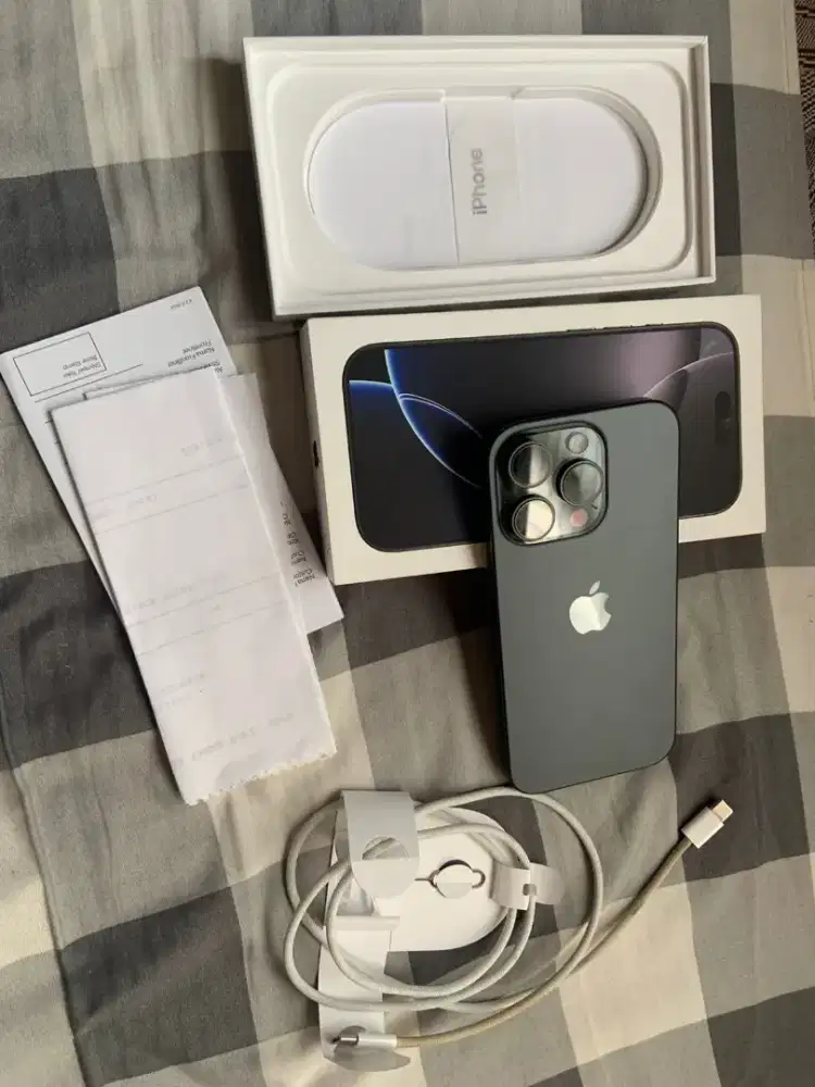 Iphone 16 pro 128 black resmi hb 100