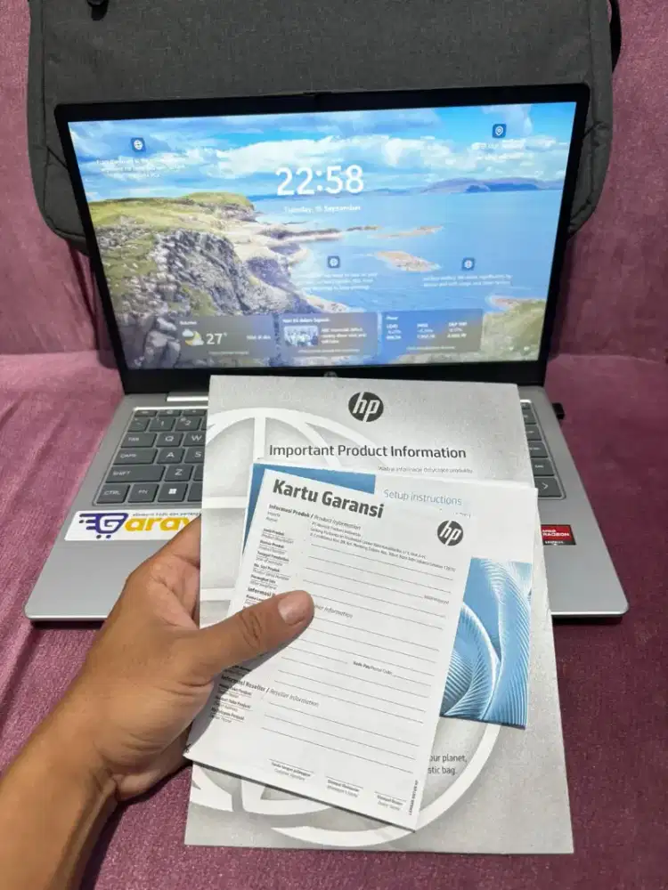 HP LAPTOP AMD Ryzen 5 RAM 8GB WINDOWS 11