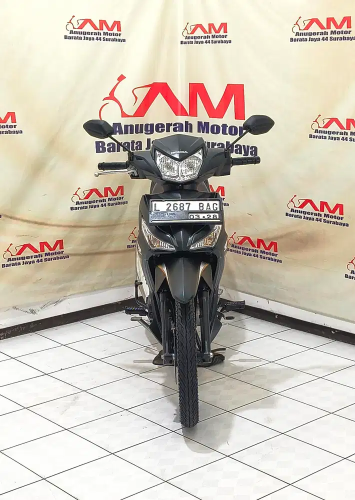 Superr Km 1 ribu Honda supra x 125 fi Tahun 2023 warna hitam