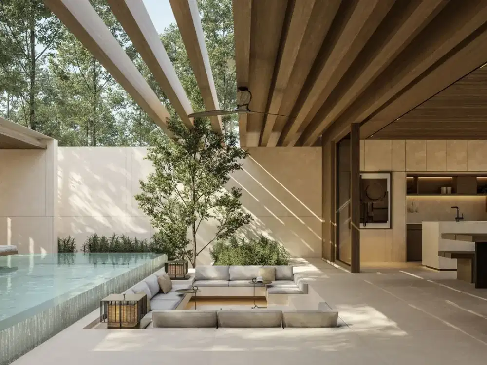 Villa Wellness Mewah Bernuansa Alam di Canggu