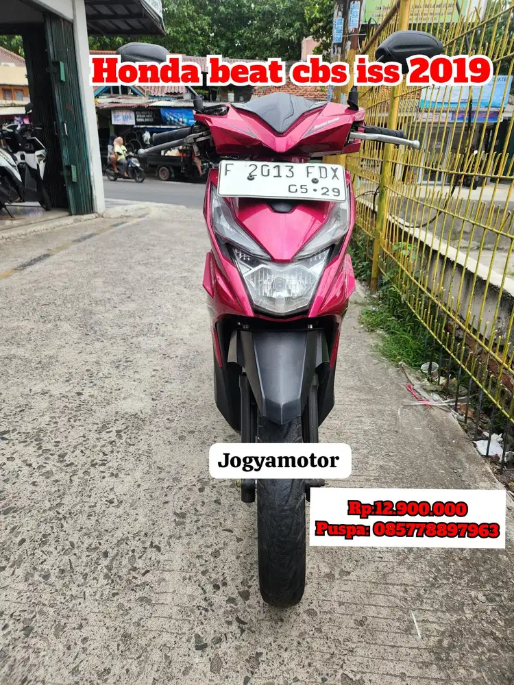 (B) Honda beat iss  tahun 2019