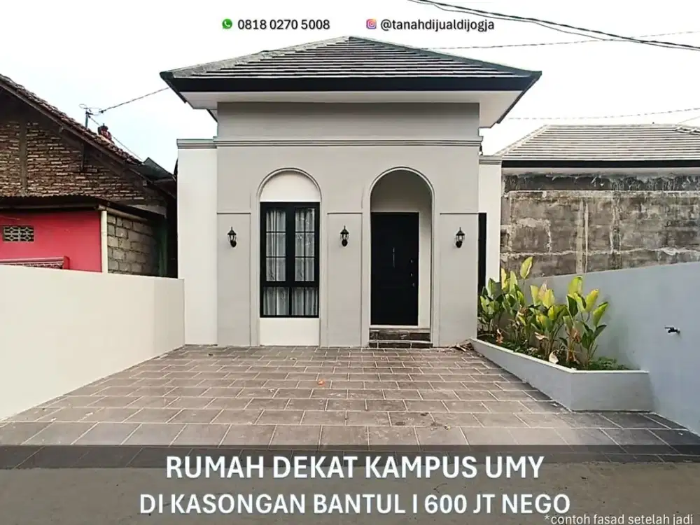 Rumah dekat Universitas Alma Atta di Kasongan Bantul Proses Bangun