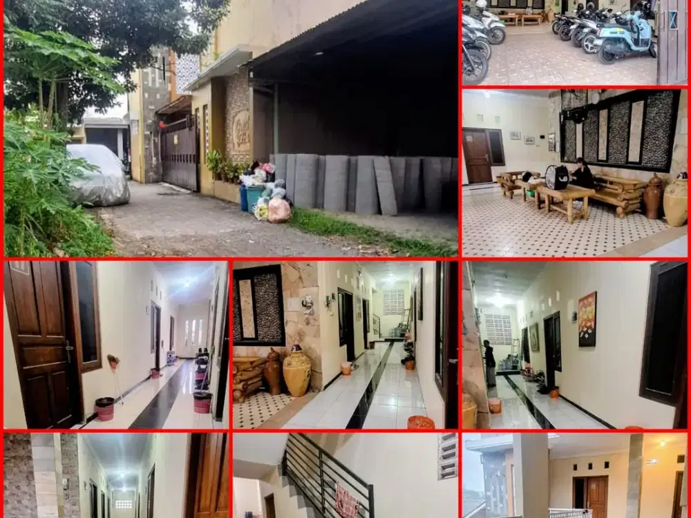 Rumah kost dengan 21 kamar mandi dalam jln kaliurang KM 7.5