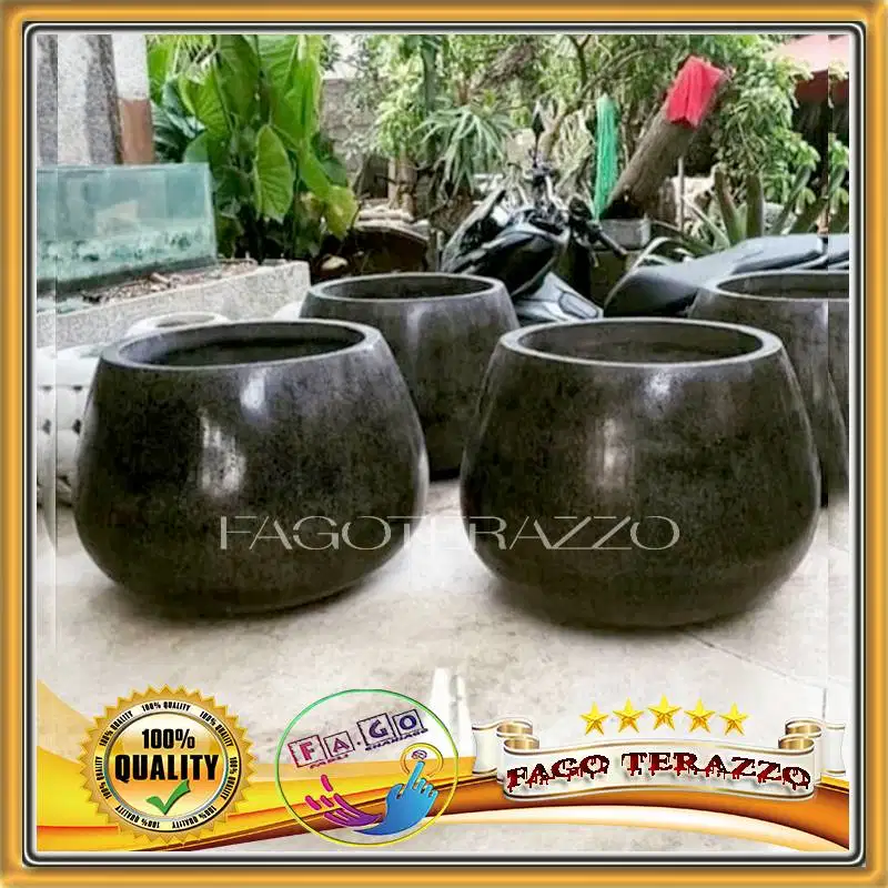 Pot Teraso Model Bakul Premium (45 x 50 cm)