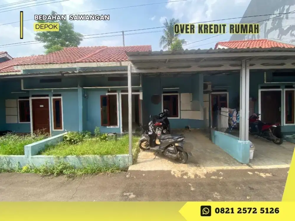 Over Kredit Rmh dkt Tol sawangan 49JT di Cluster Away Residence 3