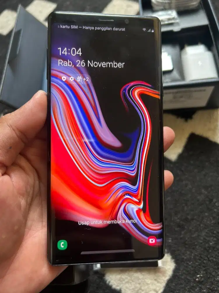 Galaxy Note 9 ram 6/128gb Midnight Black Like new no minus istimewa