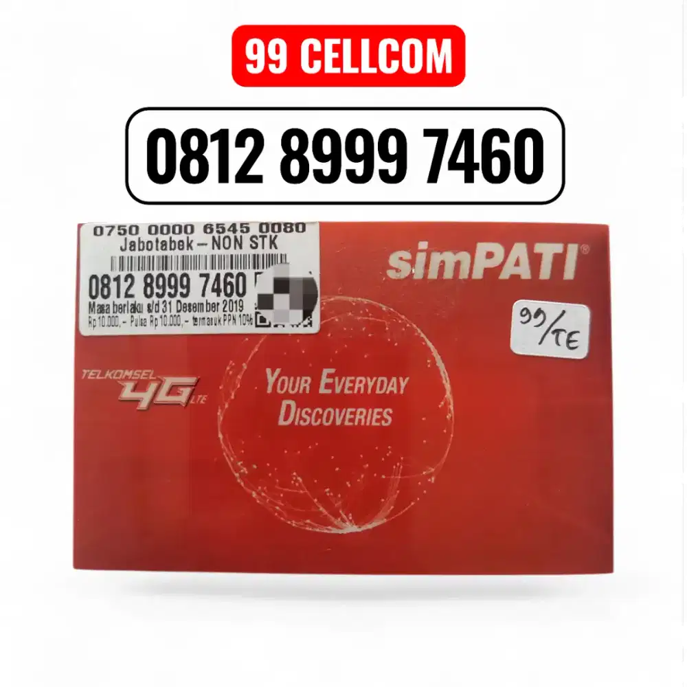 NoCantik Simpati Seri Jago 7460 Kartu Perdana Telkomsel Prabayar