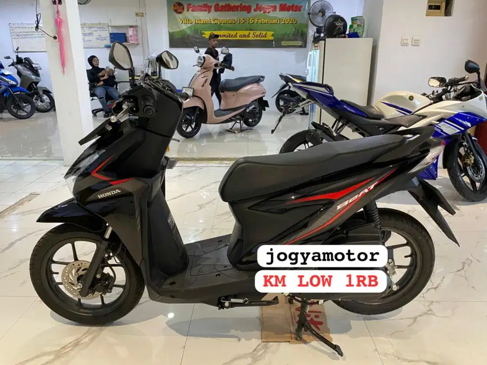 (B) honda beat Fi new tahun 2025 km istimewa