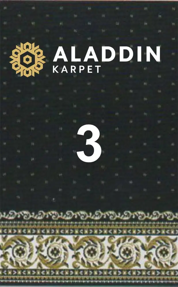 Karpet Masjid Platinum plus - Meteran permeter tebal Merah Hijau