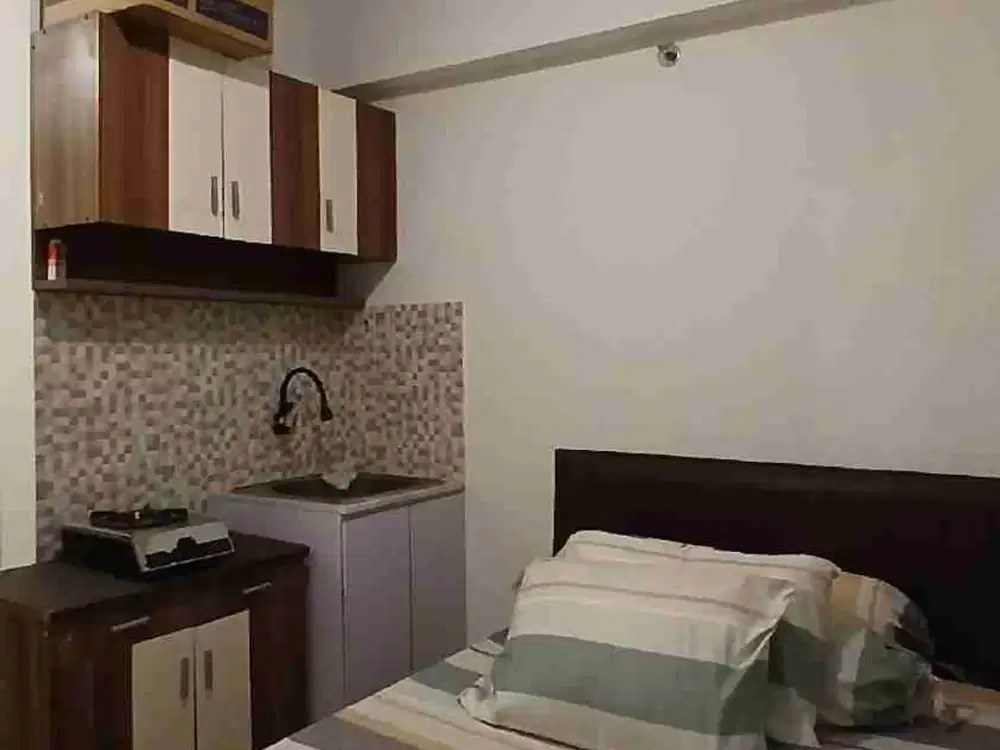 GREEN PRAMUKA CITY TOWER BOUGENVILLE TIPE STUDIO DISEWAKAN TAHUNAN FASILITAS LENGKAP STRATEGIS