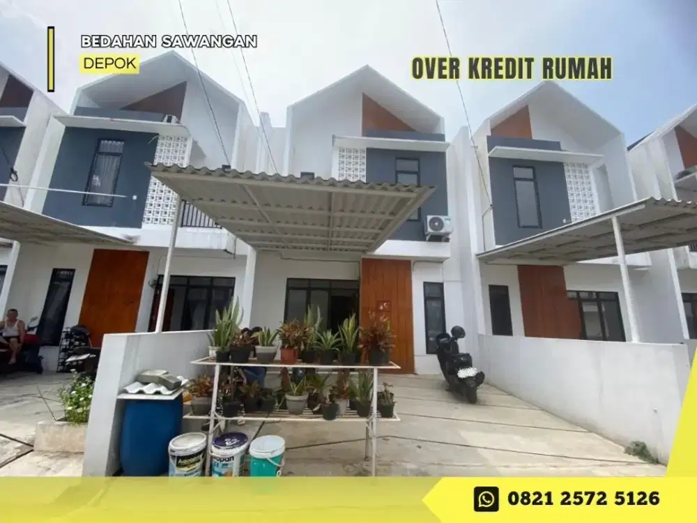 Over Kredit Rumah 79JT 2lantai dkt Tol di Bedahan Sawangan Depok
