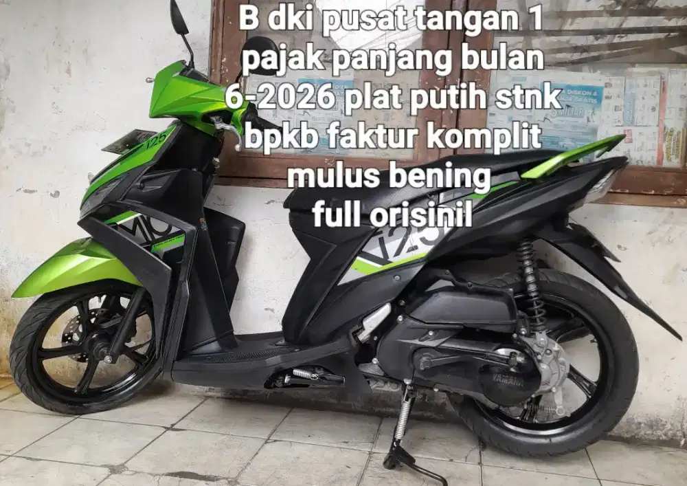 Yamaha Mio m3 2017 blue core 125 cw asli hijau B dki pusat pjk panjang
