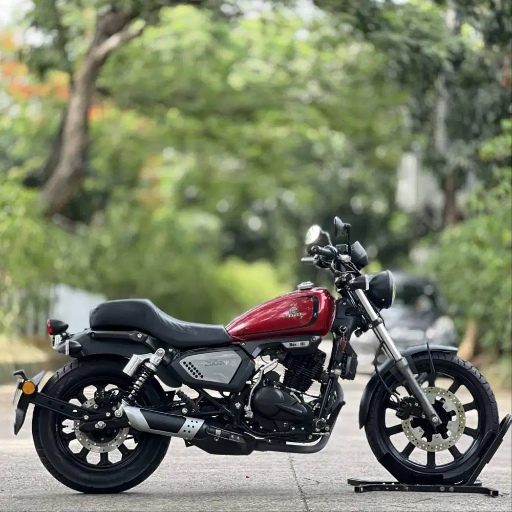 BENELLI MOTOBI 200 EVO 2022 MERAH KM 4K PAJAK PANJANG LIKE NEW