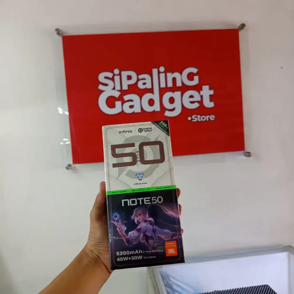 JUAL INFINIX NOTE 50 8/256 WIRELESS CHARGER NEW - SEGEL