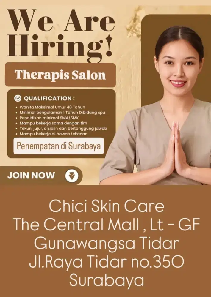 Lowongan Therapis Salon