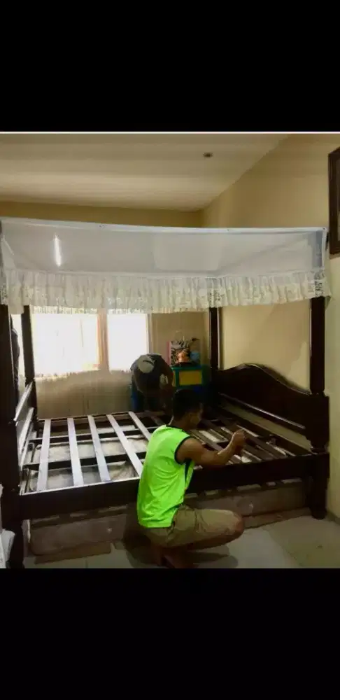 Jual ranjang Jati Keras, orisinil, kuat, jual cepat