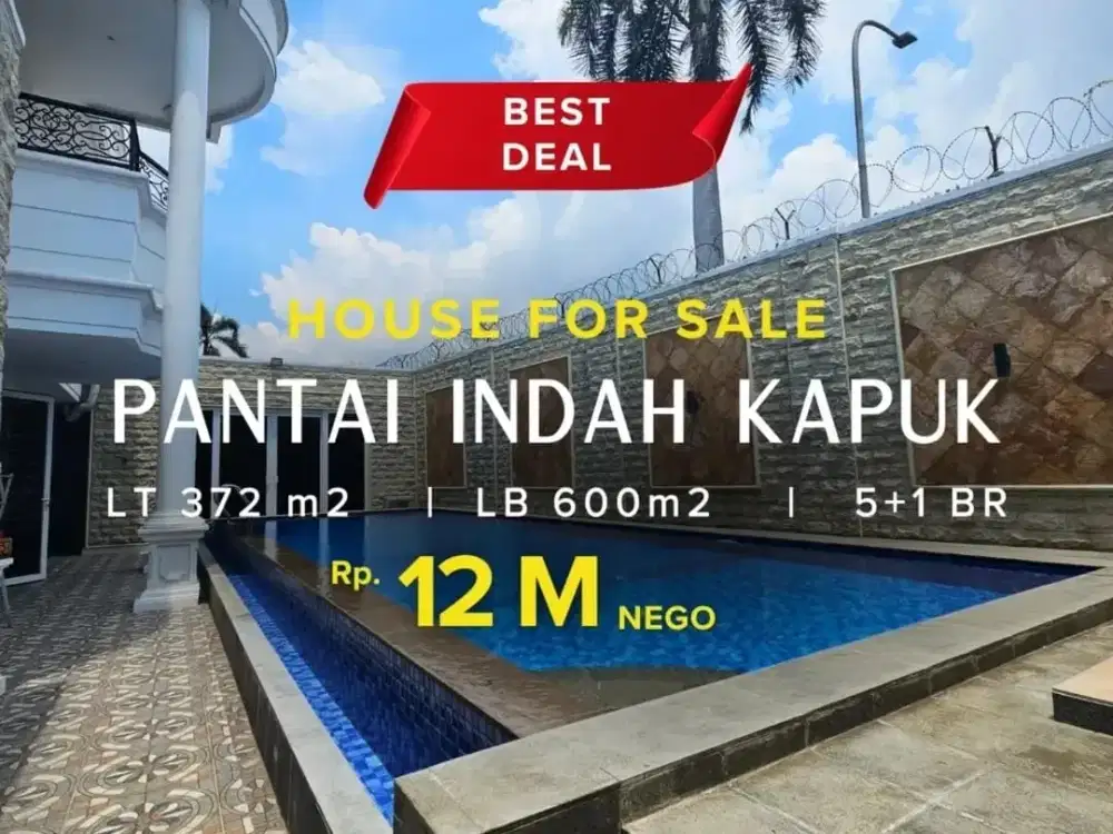 Dijual Rumah PIK Pantai Indah Kapuk Private Pool Modern Style Elegant at Jakarta Utara
