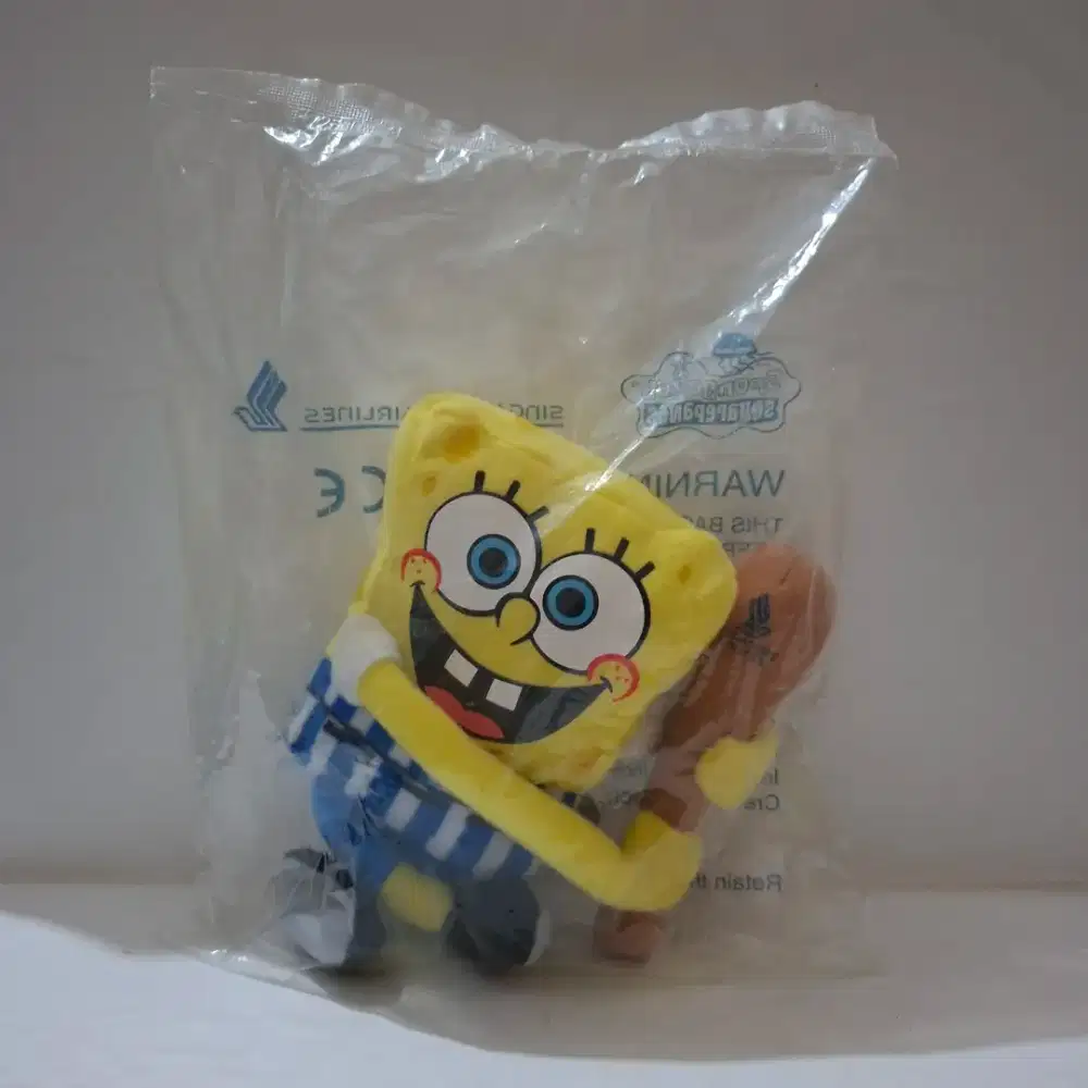 LIMITED EDITION: Boneka SpongeBob Squarepants, Singapore Airlines